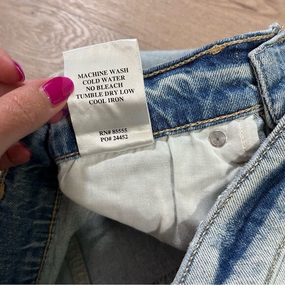 DAZE Bottom Line High Rise Vintage Shorts Distressed Fade 26 - Picture 10 of 10